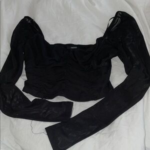 2 for 10$ Forever 21 Sheer bustier Long Sleeve Top